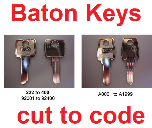 Replacement baton keys cut - replacement,