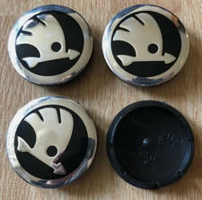 4x SKODAs Alloy Wheel Hub Centre Cap Set Center Caps VRS Brand New 56mm 5.6cm