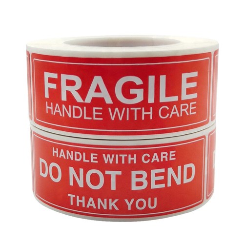 Fragile warning sticker handle - warning,