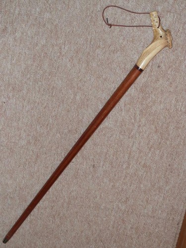 Antique walking stick - walking, w/
