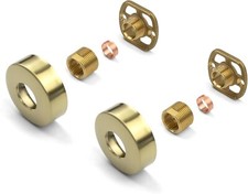 Brushed Gold Round Shower