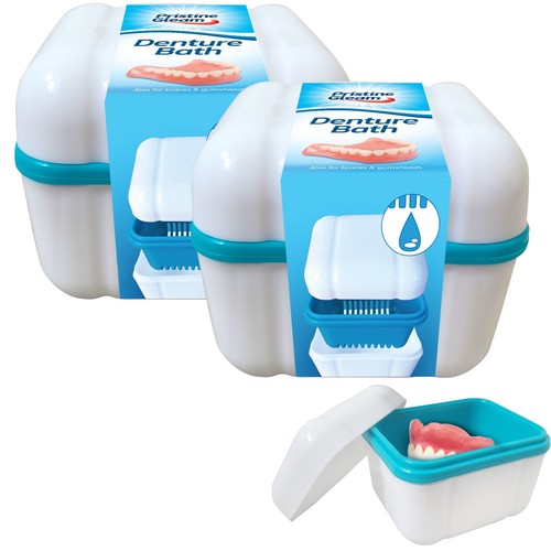 2pk cleaning denture bath - denture,