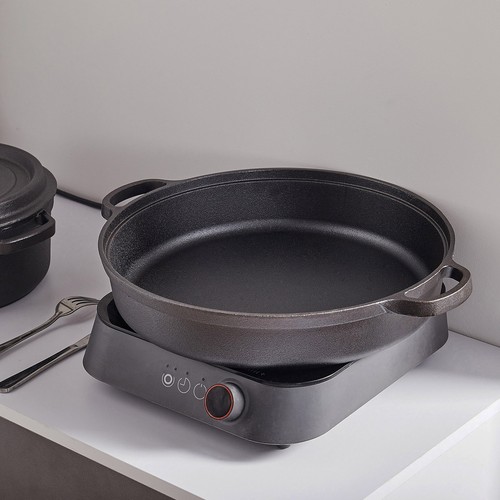 Cast iron cooking casserole - cooking,