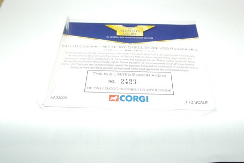 Corgi aviation f4u 1d - corgi, f4u-1d