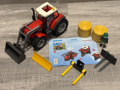 Playmobil farm red tractor - playmobil,