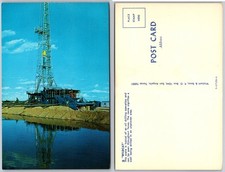 Oil Drilling Rig Reflected In