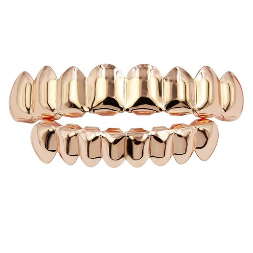 18k gold rock joker - joker, grill