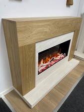 Oak surround with electric