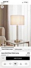 Lipsy Glass Table Lamp