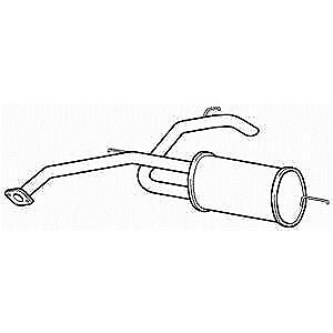 Exhaust silencer tail - exhaust,