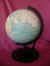 vintage 1970s DESK WORLD GLOBE by NOVA RICO FLORENCE ITALY English language