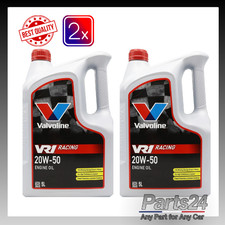 2x Valvoline VR1 Racing 20w-50