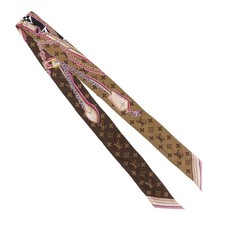 LOUIS VUITTON Bando BB Ultimate scarf M76676 ribbon scarf Black / white / ...