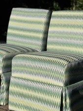 Pair of chevron zigzag striped