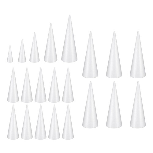Foam cones white cone - , crafts