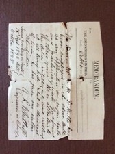 N7a Ephemera 1895 Letter