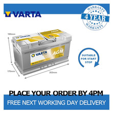 Varta A5 AGM Car Battery 12V