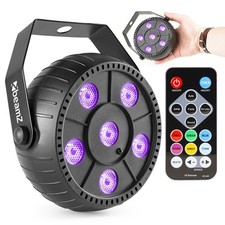 BeamZ PLP14 Wireless DJ UV Light Rechargeable Battery Blacklight Effect