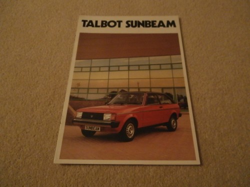 Talbot sunbeam 1980 - talbot,