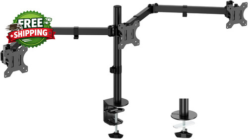 Triple monitor desk mount fits - monitor,