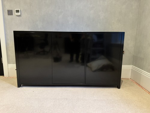 High gloss black - gloss, sideboard