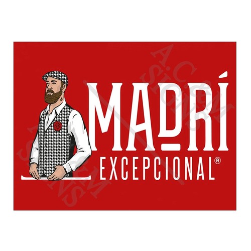 Metal tin sign plaque - plaque, madri
