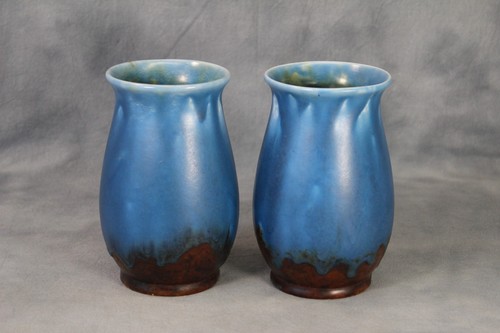 Pair crown ducal ware - ware, blue