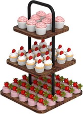 VyGrow 3-Tier Wooden Cupcake