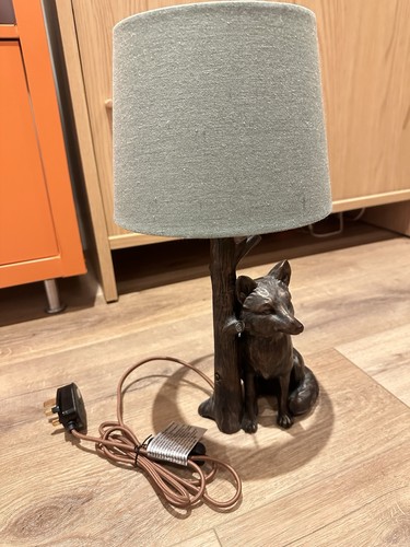Antique bronze style fox - fox, table