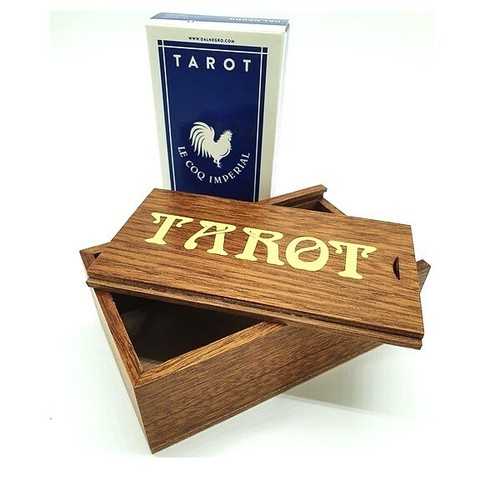 Stained wooden box - stained,