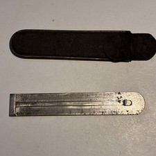 VINTAGE RABONE CHESTERMAN No1635 3” 80mm DEPTH RULE ENGINEER OLD TOOLMAKER TOOL 