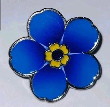 Forget Me Not Pin Badge Flower