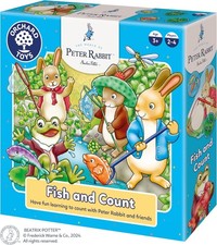Orchard Toys Peter Rabbit™ Fish and Count - Counting Board Games for 3 Year Olds