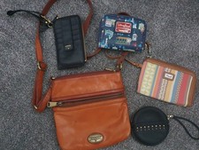Tan Fossil Crossbody bag & wristlets & purses