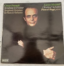CESAR FRANCK LORIN MAAZEL SYMPHONY VARIATIONS  DECCA SXL 6823 ~ LP VINYL RECORD