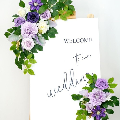 2pcs wedding arch - 2pcs, flowers