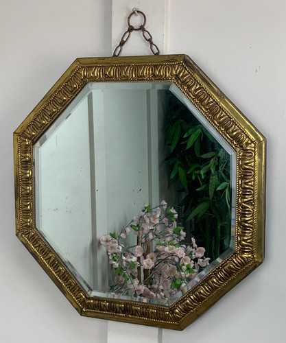 Vintage ornate octagonal - vintage, gold