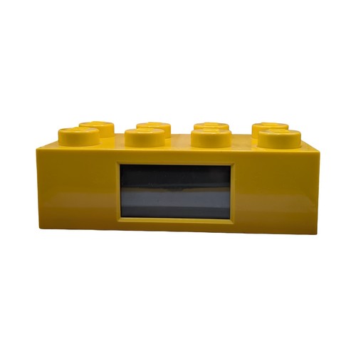 Lego yellow brick alarm - brick, clock