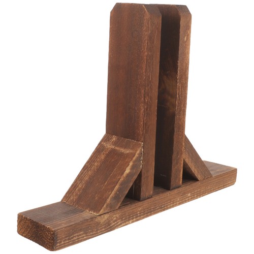 Brown wooden room divider - brown,