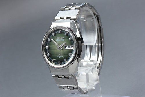 Seiko 5actus 6106 7690 green - seiko,