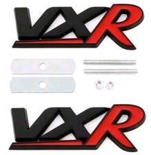 Black and Red VXR Front Grille & Rear Boot Badge SET  for Vauxhall Corsa Astra