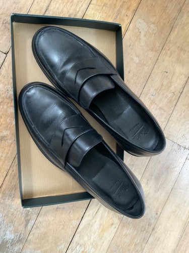 Paraboot black leather loafers