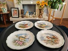 VINTAGE ROYAL ALBERT WOODLAND BIRD COLLECTION SET OF 4 PLATES FREE UK POSTAGE 