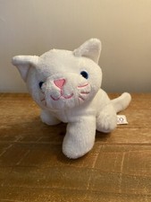 Tesco White Cat Soft Toy 6”