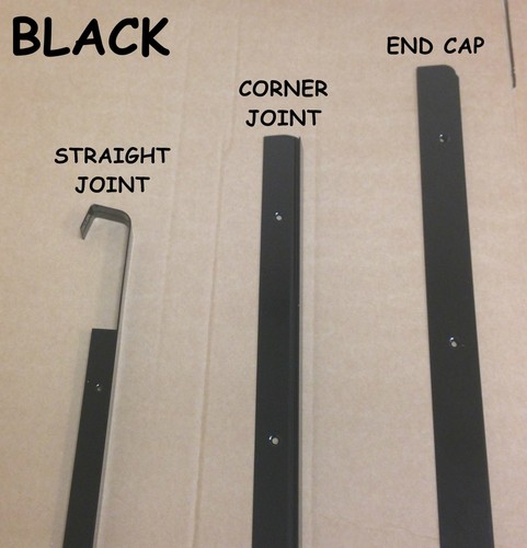 Black kitchen worktop - worktop, edging