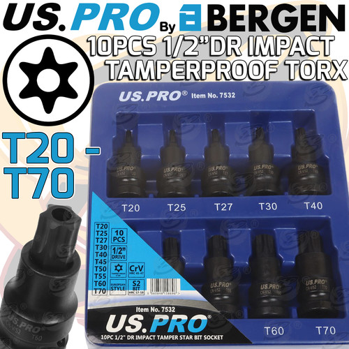 Pro impact tamperproof - pro, torx