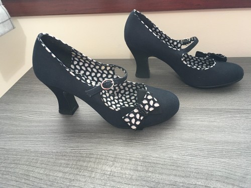 Ruby shoo polka dot - ruby, bow