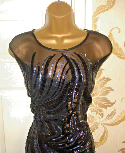 Monsoon size black sequin - size,