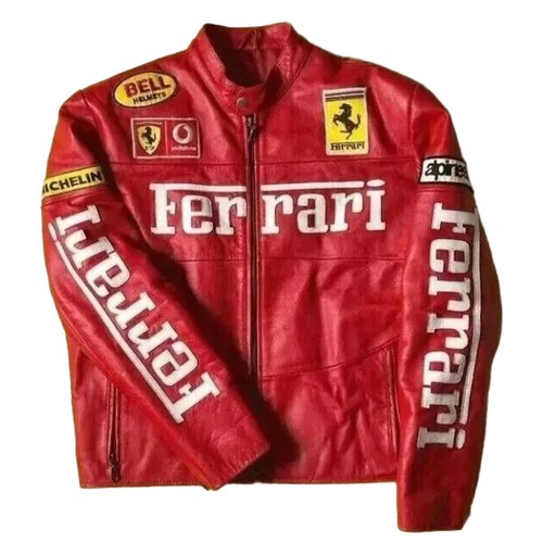 Ferrari red racing leather - ferrari,