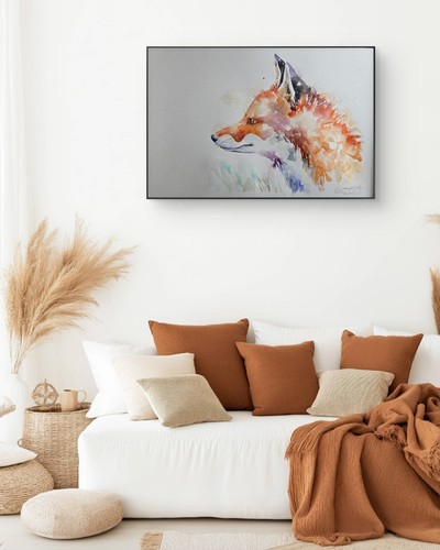 Original fox watercolour - original,